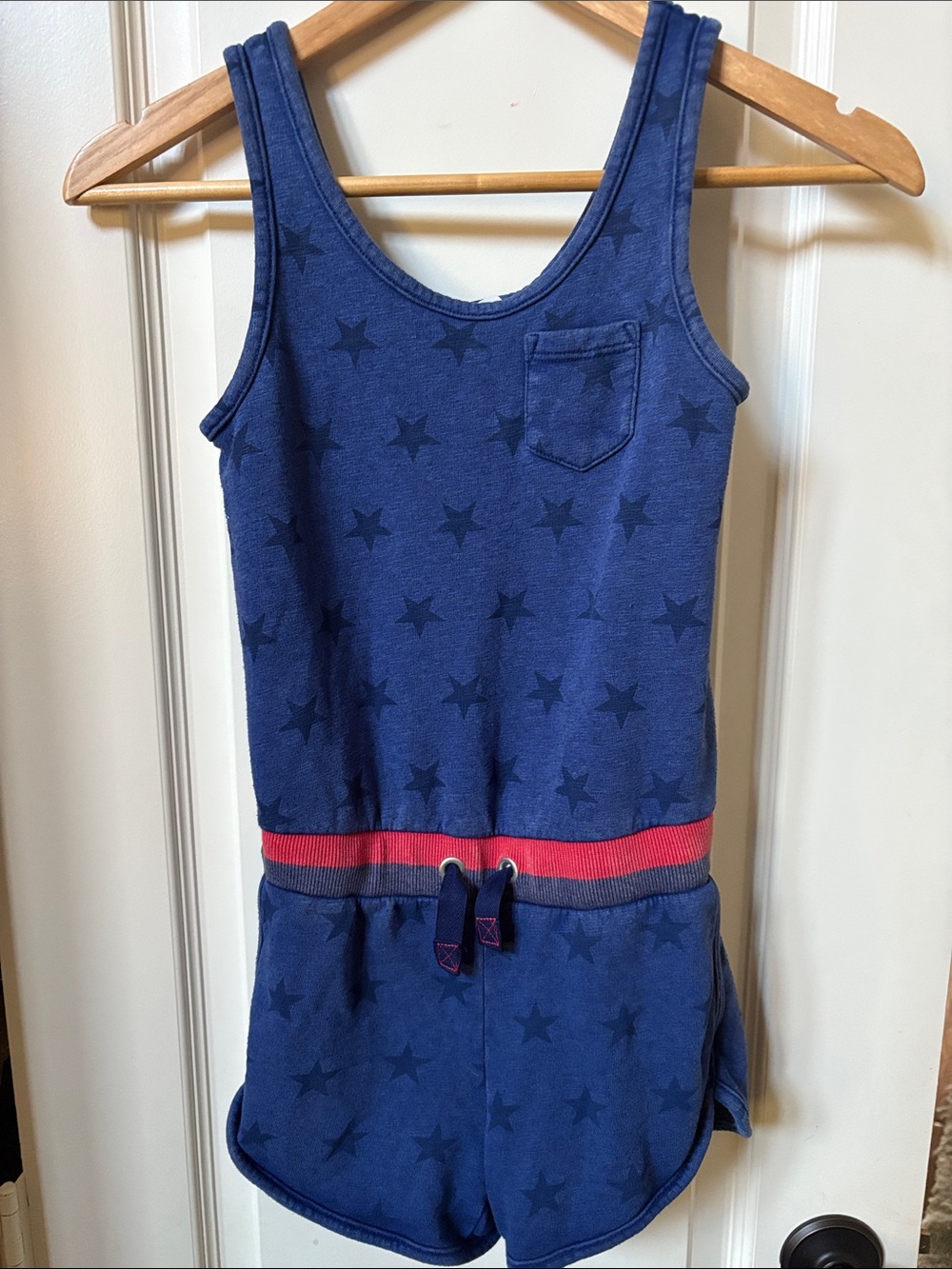 Cat & Jack Navy Star Pocket Tank Romper
